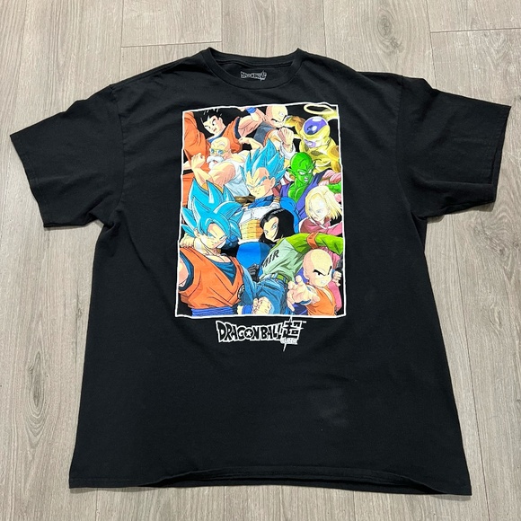 Dragon Ball Z Super Black Graphic T-Shirt Size XL - Picture 1 of 5